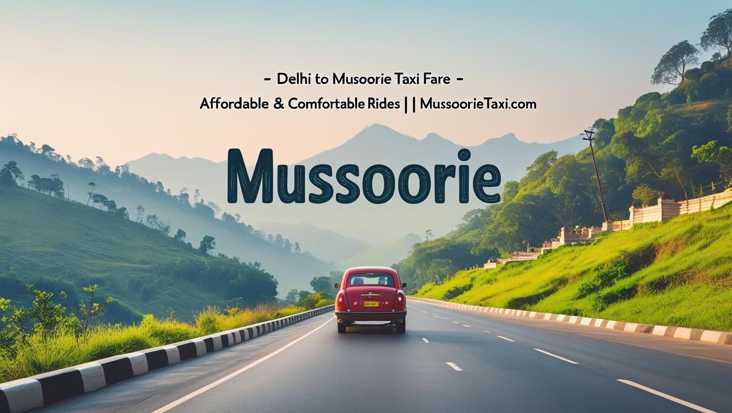 Delhi to Mussoorie Taxi Fare – Affordable & Comfortable Rides
